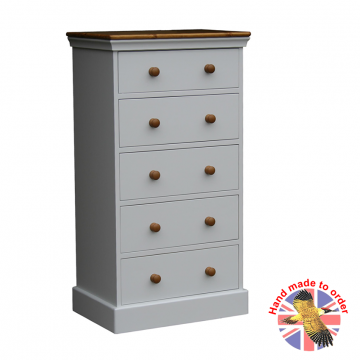 Wiltshire Bedroom Chest 5 Drawer Soft Cotton
